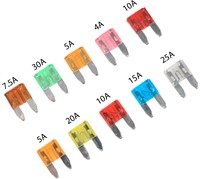 Mini-Flachsicherungen - 10 Stück