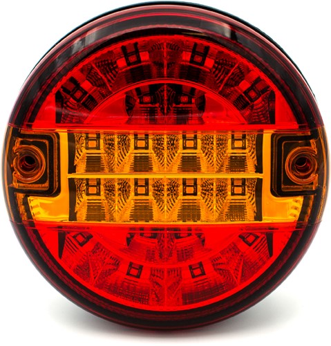 LED Achterlicht model Hamburger Ø 140mm - 84mm - 12/24 volt