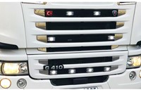 Stainless steel 3D Grill corners Scania R2