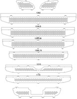 Stainless Steel Grill Scania R1 / R2 with sensors