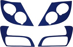 Set lampen folie voor de koplampen en de skylights - DAF XF106