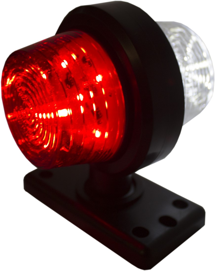 DGHP LED Begrenzungsleuchte 110mm Rot/Weiß Truck Accessoires
