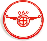 Emblem Round DAF White-Red