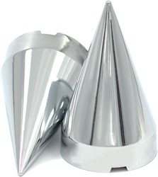 Kunststoff-Radmutterkappen Chrom 33mm Spike - 10 Stück