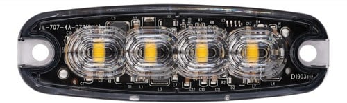 Dunne flitser 4x LED oranje