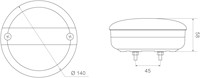 LED Mistlamp Ø140mm - 58mm - 12/24 volt-3