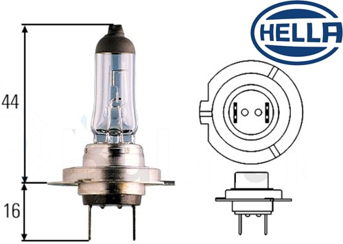 Hella Glühlampe 24V 75/70W, H4, P43T-3
