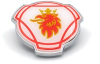 Grill Emblem with red griffin