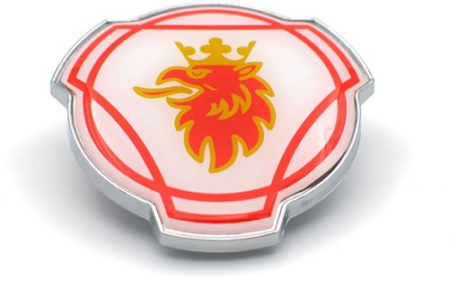 Grill Emblem with red griffin