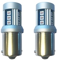 BA15S 15LED Hyperled Oranje