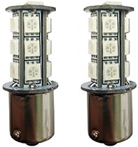 BA15S 18 SMD LED 24V Oranje, zonder canbus