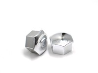 Plastic wheel nut caps chrome 17mm - 20 pieces