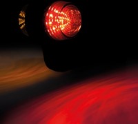 Daklook LED Side Light 195mm Red/Orange - Left - 12/24V-2