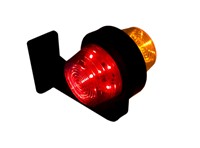 DGHP LED Begrenzungsleuchte 195mm Rot/Orange - Links