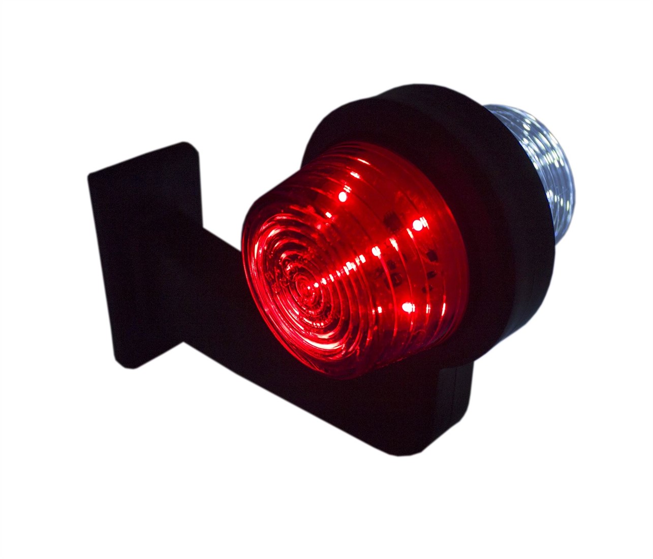 DGHP LED Begrenzungsleuchte 195mm Rot/Weiß - Rechts