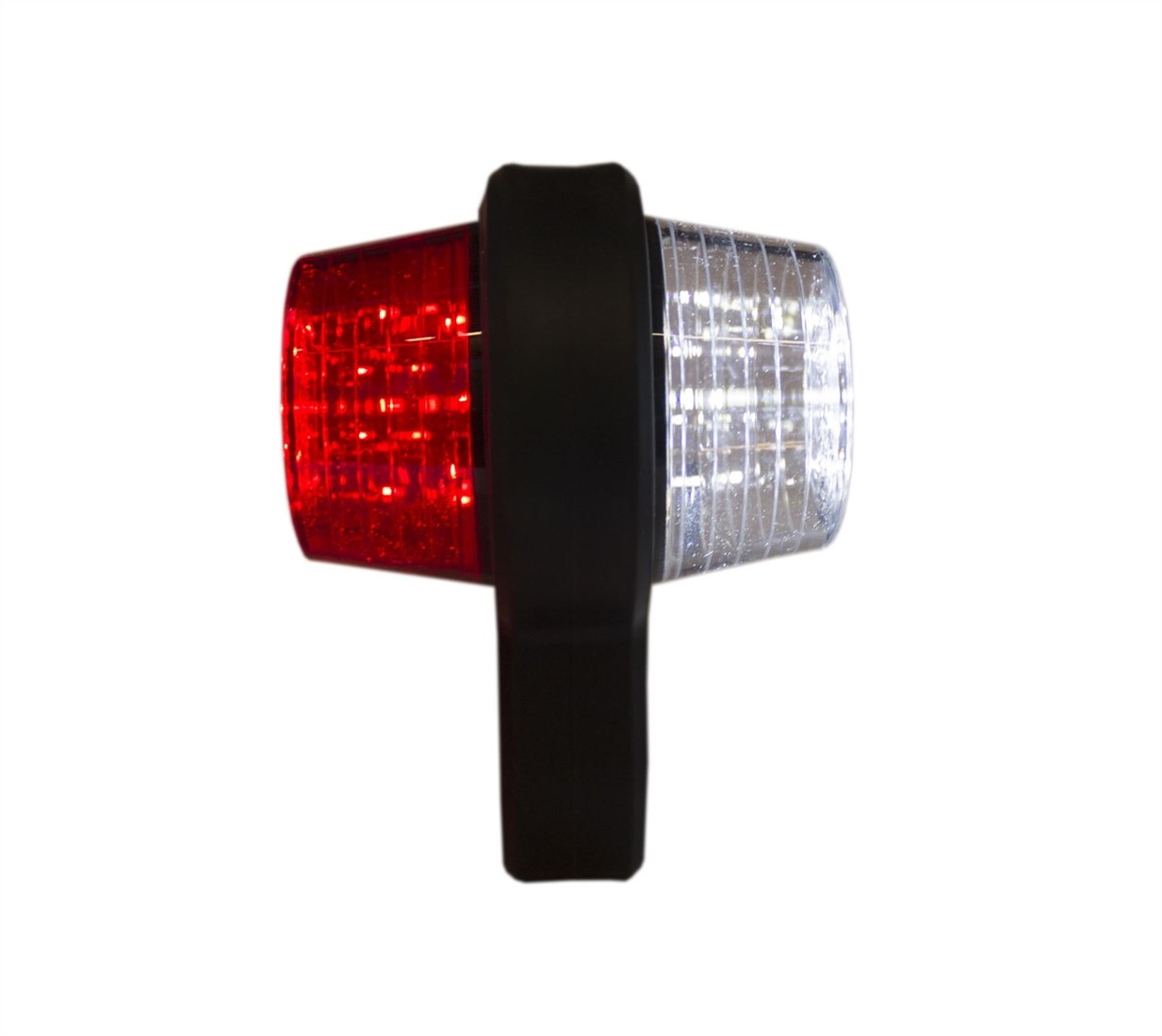 DGHP LED Begrenzungsleuchte 195mm Rot/Weiß - Rechts
