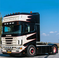 Polyester Zonneklep Scania 4 / R Serie Type 3-C