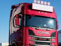 Polyester Zonneklep Scania Next Generation type 2D met oude lampen