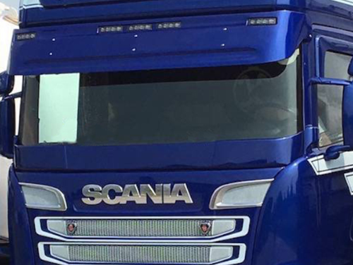 GFK/Polyester Sonnenblende Scania 5-Loch