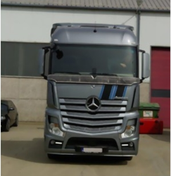 RVS Stenenvanger voor Mercedes Actros MP4 met ronde gaten