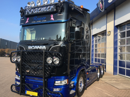 Steel Sun visor Scania Next Generation 7 holes