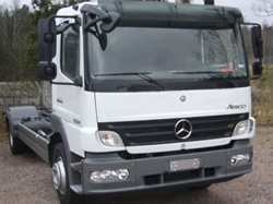 Acryl-Sonnenblende Mercedes Benz Atego/Axor mit niedrigem Dach mit Spiegel von 2005