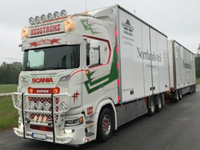 Polyester Zonneklep Scania Next Generation R/S 35cm met 7 positielichten