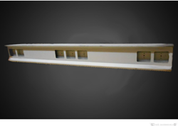 Lichtbalk 190 cm 7-gaats vierkant staal