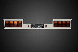 Norwegischer Stoßfänger 8 Löcher mit Aussparung für den Batteriekasten inklusive LED Lampen