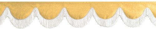 Bordüre gelb 0007 mit Fransen