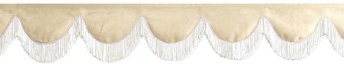 Raamroezel beige 0046 met franjes