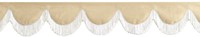Bordüre Creme 0016 mit Fransen