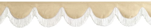 Front Window Pelmet cream 0016 with fringes