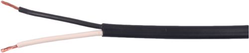 cable round 2x1.5 qmm black/white