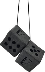 MAN dice with stitched logo