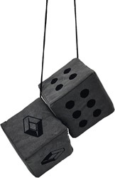 Renault grijze dobbelsteen met gestikt logo