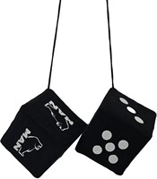 MAN zwarte dobbelsteen met gestikt logo