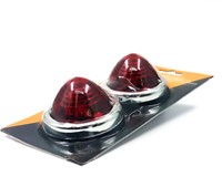 Seitenleuchten-Set rot und chrom