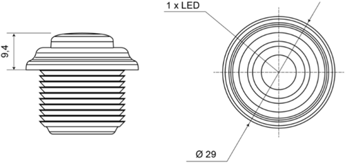 LED Markeerverlichting rond Oranje-2