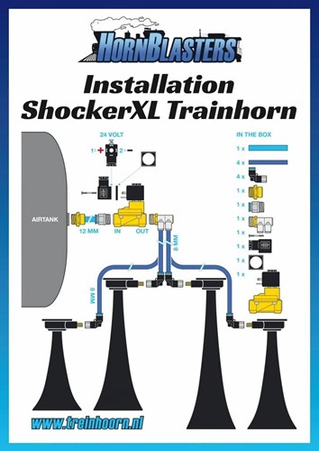 Hornblasters Trainhorn Shocker XL-3