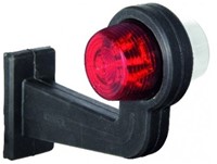 Side Light 165mm angled Red/Clear - Gylle