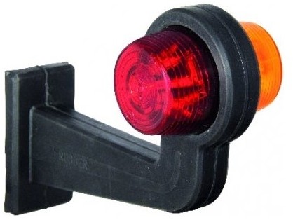 LED Positionsleuchte Gylle kurz Orange / Rot - Komplette