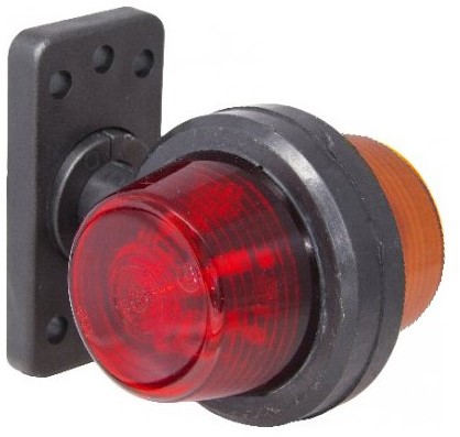 Breite Lampe 110mm LED Rot/Weiß - Gylle - warmweiß Truck Accessoires