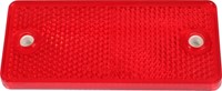 Rechthoek reflector rood 90x40 mm zelfklevend/schroef