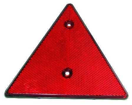 Rechteckiger orangefarbener Reflektor, 90 x 40 mm, selbstklebend/zum Anschrauben-2