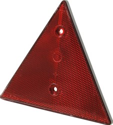 Rechteckiger orangefarbener Reflektor, 90 x 40 mm, selbstklebend/zum Anschrauben