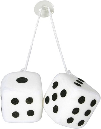 Plush Dice White