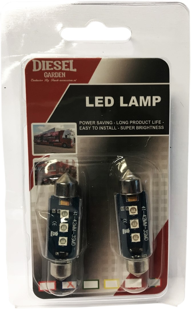 DH & JS 10 Pack 242 Festoon Bulbs - 24v 5w (11x38mm) For Interior & Number Plate