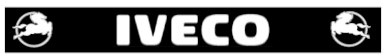 Lange Spatlap zwart Iveco wit