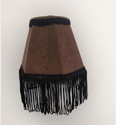 Armaturenbrettlampe rund braun mit schwarzer Zahnseide